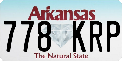 AR license plate 778KRP
