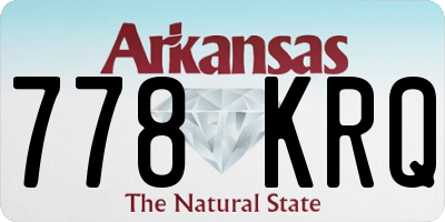 AR license plate 778KRQ