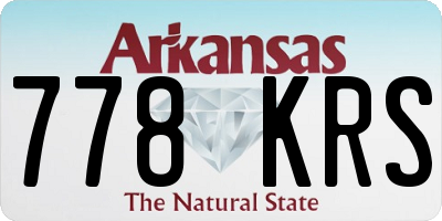 AR license plate 778KRS