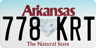 AR license plate 778KRT