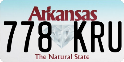 AR license plate 778KRU