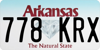 AR license plate 778KRX