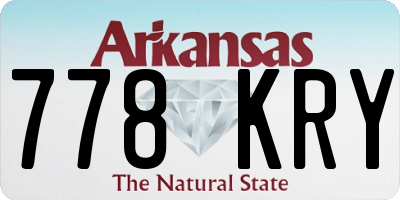 AR license plate 778KRY