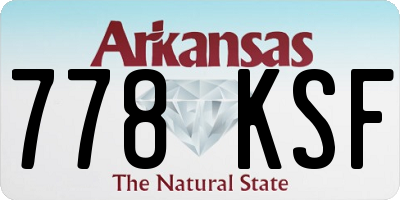 AR license plate 778KSF