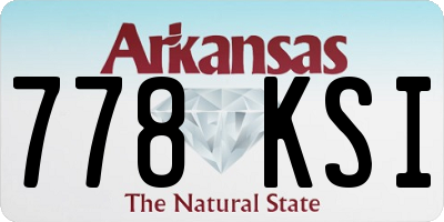 AR license plate 778KSI