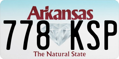 AR license plate 778KSP