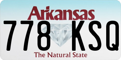 AR license plate 778KSQ