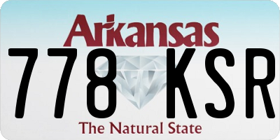 AR license plate 778KSR