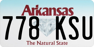AR license plate 778KSU