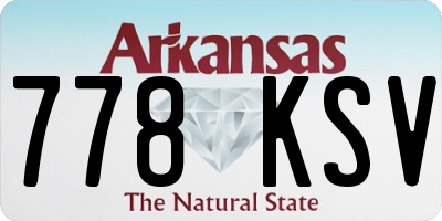 AR license plate 778KSV