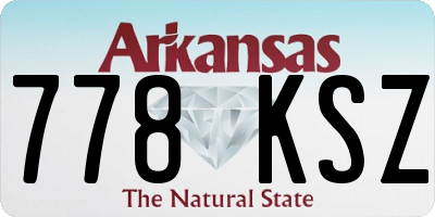 AR license plate 778KSZ