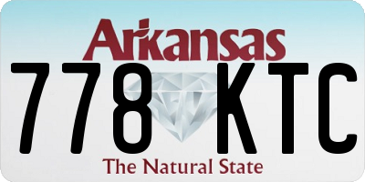 AR license plate 778KTC