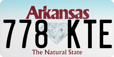 AR license plate 778KTE