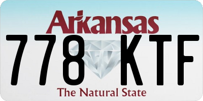 AR license plate 778KTF