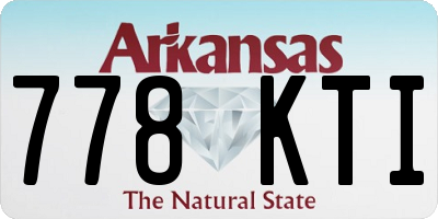AR license plate 778KTI