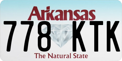 AR license plate 778KTK