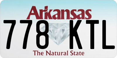 AR license plate 778KTL