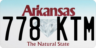 AR license plate 778KTM