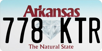 AR license plate 778KTR