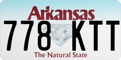 AR license plate 778KTT