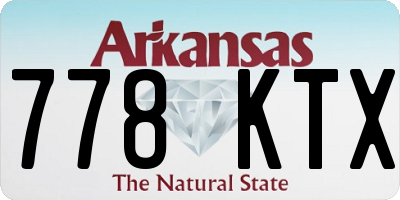 AR license plate 778KTX