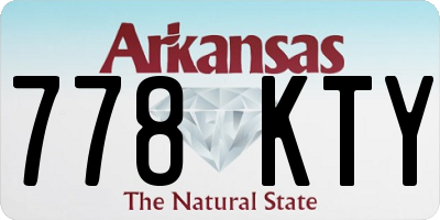 AR license plate 778KTY