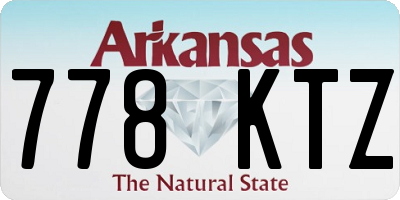 AR license plate 778KTZ
