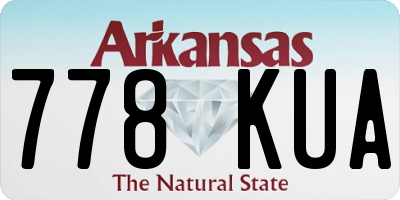 AR license plate 778KUA