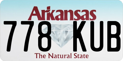AR license plate 778KUB