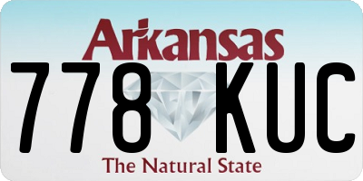 AR license plate 778KUC