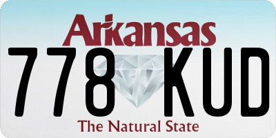 AR license plate 778KUD