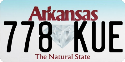 AR license plate 778KUE