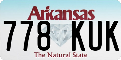 AR license plate 778KUK