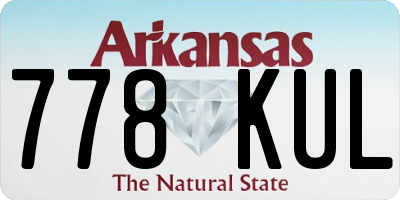 AR license plate 778KUL