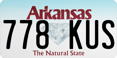 AR license plate 778KUS