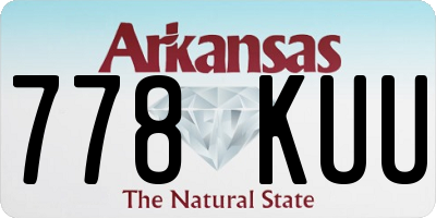 AR license plate 778KUU