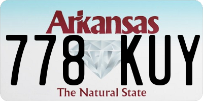 AR license plate 778KUY