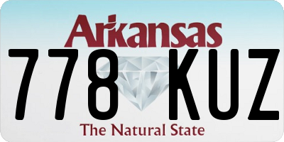AR license plate 778KUZ