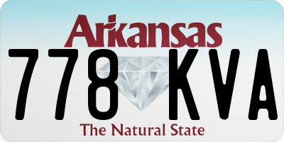 AR license plate 778KVA
