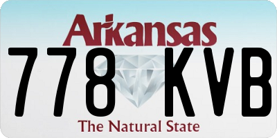 AR license plate 778KVB