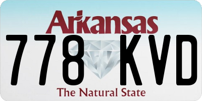 AR license plate 778KVD
