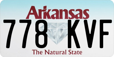 AR license plate 778KVF