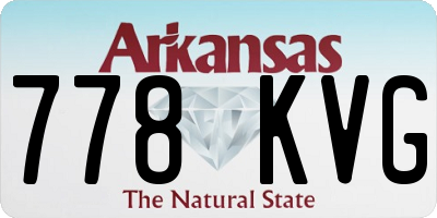 AR license plate 778KVG