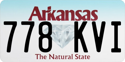 AR license plate 778KVI