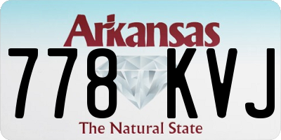 AR license plate 778KVJ