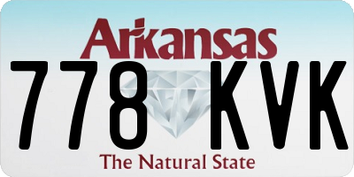 AR license plate 778KVK