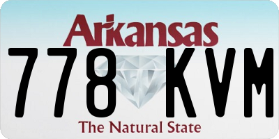 AR license plate 778KVM