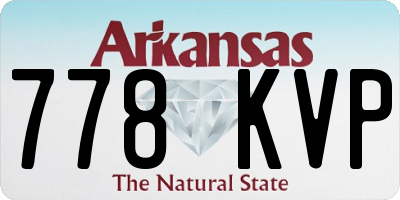 AR license plate 778KVP