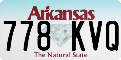 AR license plate 778KVQ