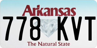 AR license plate 778KVT